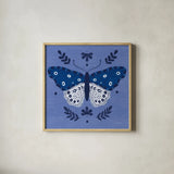 Simply Butterflies III by Cheryl Warrick. Shown in a natural wood glass frame for a timeless modern aesthetic. Available as an archival giclee rolled canvas, fine art paper, or poster print. SKU 102963a.
