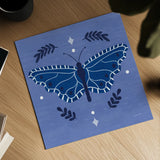 Simply Butterflies V by Cheryl Warrick. Shown as a detailed flat fine art print, highlighting archival giclee quality. Available as an archival giclee rolled canvas, fine art paper, or poster print. SKU 102965a.
