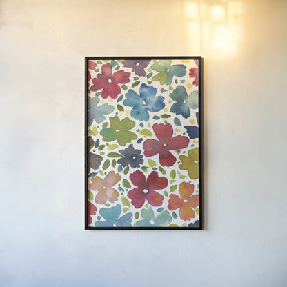 Spring Joy I by Cheryl Warrick. shown as a paper print in a black flame. Available as a archival giclee rolled canvas, fine art paper, or poster print. SKU 86972h.