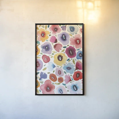 Spring Joy II by Cheryl Warrick. shown as a paper print in a black flame. Available as a archival giclee rolled canvas, fine art paper, or poster print. SKU 86973h.