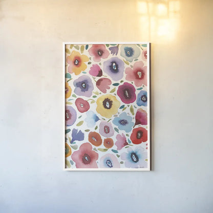 Spring Joy II by Cheryl Warrick. shown as a paper print in a white frame. Available as a archival giclee rolled canvas, fine art paper, or poster print. SKU 86973h.