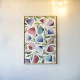 Spring Joy IV by Cheryl Warrick. shown as a paper print in a natural frame. Available as a archival giclee rolled canvas, fine art paper, or poster print. SKU 86975h.