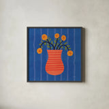 Still Blooms II by Cheryl Warrick. Shown in a sleek black glass frame for a contemporary gallery look. Available as an archival giclee rolled canvas, fine art paper, or poster print. SKU 103991a.