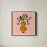 Still Blooms IV by Cheryl Warrick. Shown in a sleek black glass frame for a contemporary gallery look. Available as an archival giclee rolled canvas, fine art paper, or poster print. SKU 103993a.