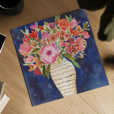 Surprise Florals I by Cheryl Warrick. Shown as a detailed flat fine art print, highlighting archival giclee quality. Available as an archival giclee rolled canvas, fine art paper, or poster print. SKU 103275a.