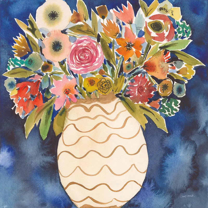 Surprise Florals II by Cheryl Warrick. SKU 103276a. Archival Giclee Fine art print for wall decor.