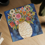 Surprise Florals II by Cheryl Warrick. Shown as a detailed flat fine art print, highlighting archival giclee quality. Available as an archival giclee rolled canvas, fine art paper, or poster print. SKU 103276a.