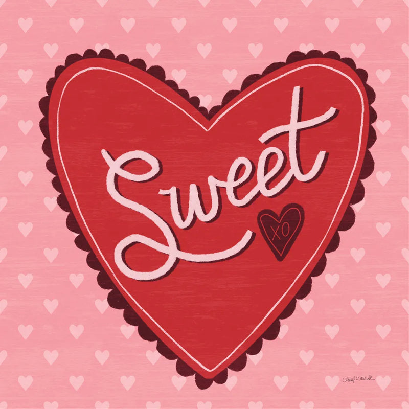 Sweet Valentine by Cheryl Warrick. SKU 104040a. Archival Giclee Fine art print for wall decor.