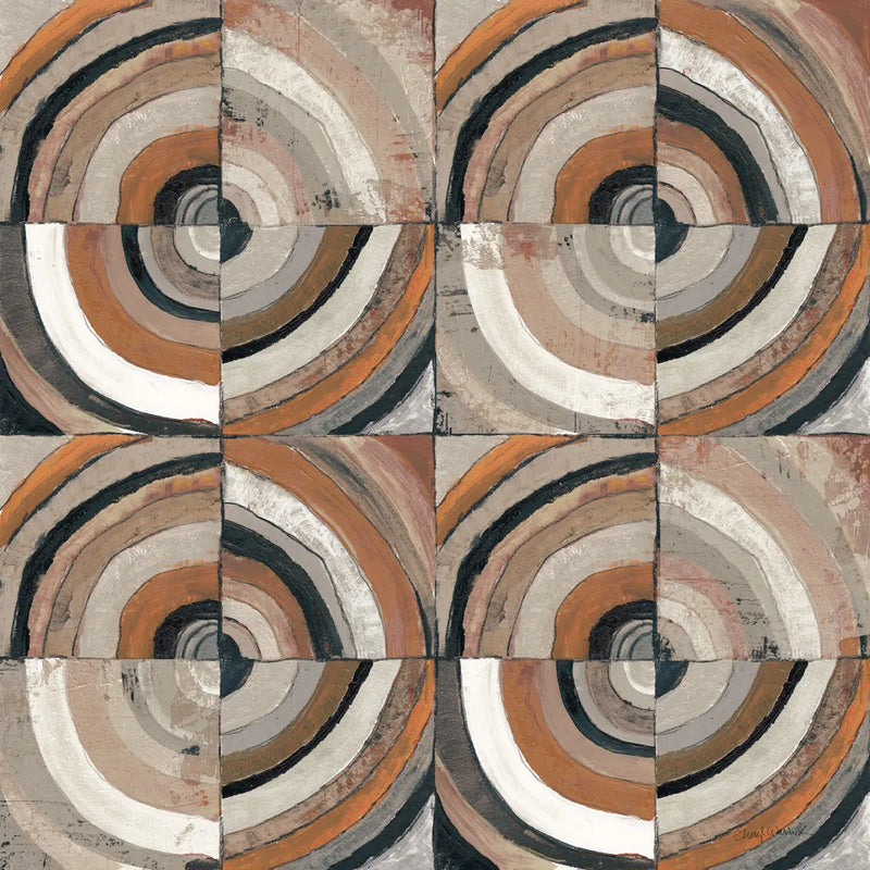 The Center I Abstract Warm by Cheryl Warrick. SKU 55285a. Archival Giclee Fine art print for wall decor.