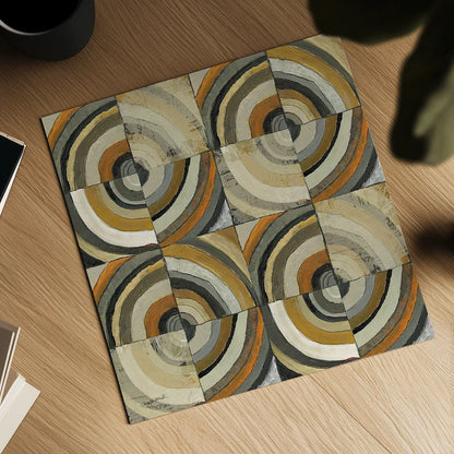 The Center II Abstract by Cheryl Warrick. Shown as a detailed flat fine art print, highlighting archival giclee quality. Available as an archival giclee rolled canvas, fine art paper, or poster print. SKU 37814a.