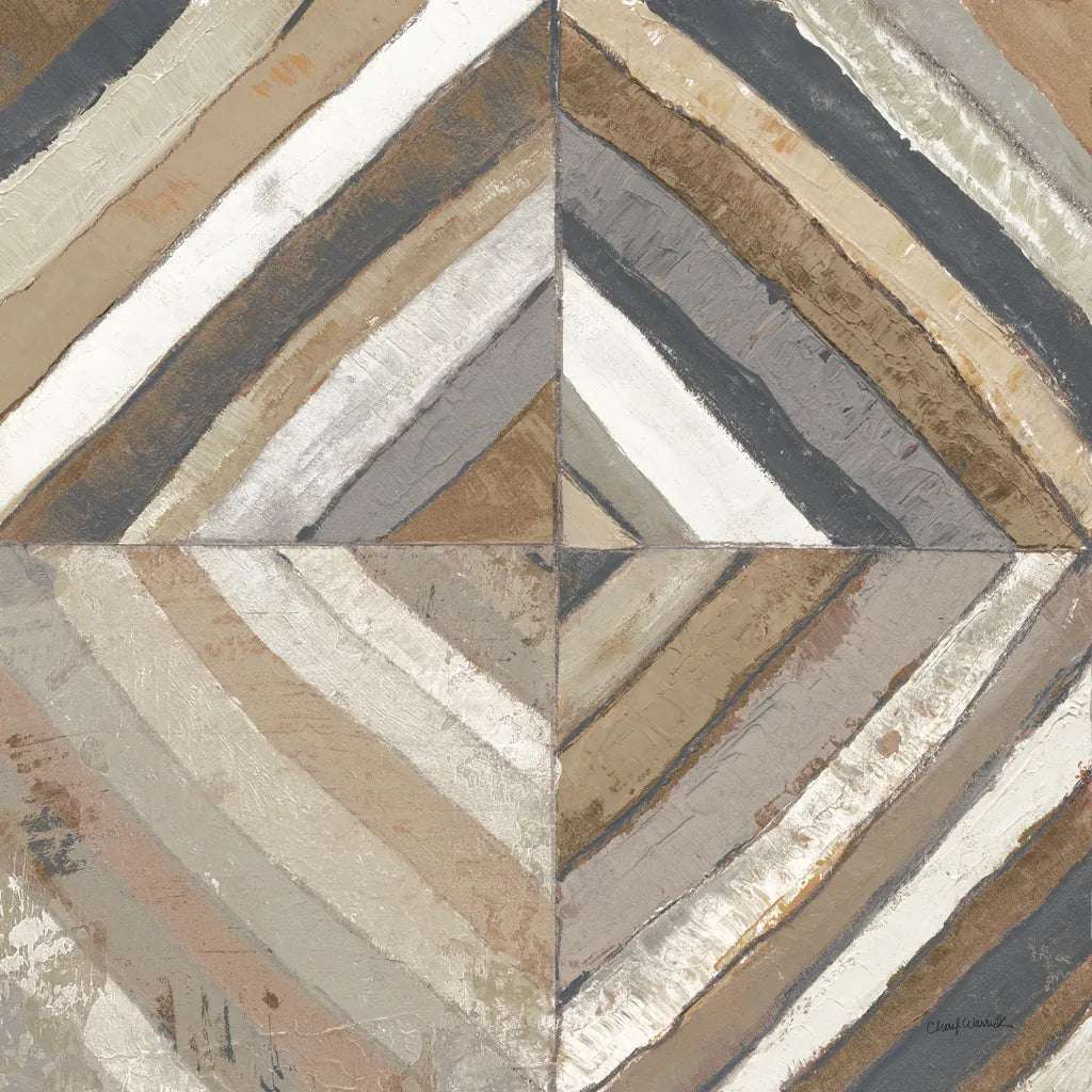 The Center II Abstract Crop Dark by Cheryl Warrick. SKU 79822a. Archival Giclee Fine art print for wall decor.