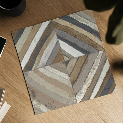 The Center II Abstract Crop Dark by Cheryl Warrick. Shown as a detailed flat fine art print, highlighting archival giclee quality. Available as an archival giclee rolled canvas, fine art paper, or poster print. SKU 79822a.