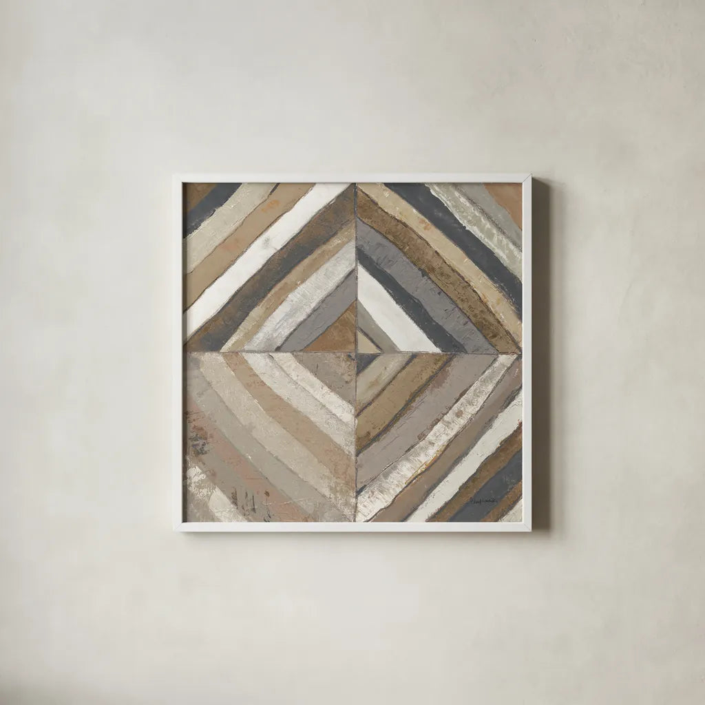 The Center II Abstract Crop Dark by Cheryl Warrick. Shown in a crisp white glass frame for a clean and minimalist style. Available as an archival giclee rolled canvas, fine art paper, or poster print. SKU 79822a.