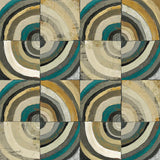 The Center II Abstract Turquoise by Cheryl Warrick. SKU 13855a. Archival Giclee Fine art print for wall decor.