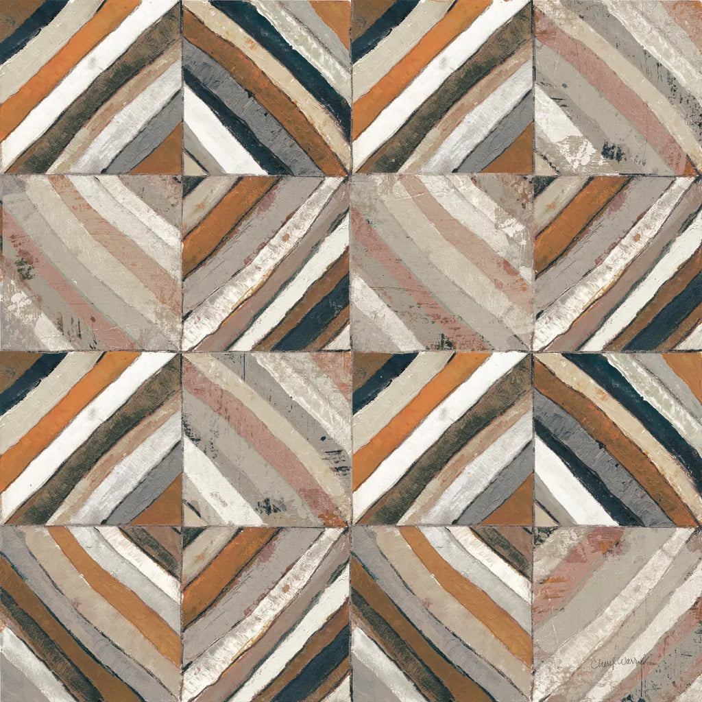 The Center II Abstract Warm by Cheryl Warrick. SKU 55286a. Archival Giclee Fine art print for wall decor.