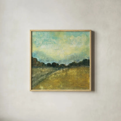 This Place II by Cheryl Warrick. Shown in a natural wood glass frame for a timeless modern aesthetic. Available as an archival giclee rolled canvas, fine art paper, or poster print. SKU 15691a.
