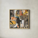Time Lapse V by Cheryl Warrick. Shown in a natural wood glass frame for a timeless modern aesthetic. Available as an archival giclee rolled canvas, fine art paper, or poster print. SKU 103555a.