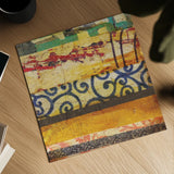 Urban Mixed Bag III by Cheryl Warrick. Shown as a detailed flat fine art print, highlighting archival giclee quality. Available as an archival giclee rolled canvas, fine art paper, or poster print. SKU 37774a.