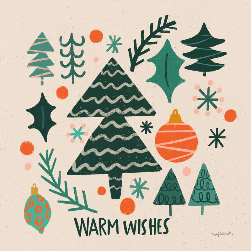 Warm Wishes IV by Cheryl Warrick. SKU 97610a. Archival Giclee Fine art print for wall decor.