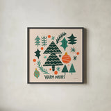 Warm Wishes IV by Cheryl Warrick. Shown in a sleek black glass frame for a contemporary gallery look. Available as an archival giclee rolled canvas, fine art paper, or poster print. SKU 97610a.