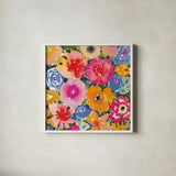 Whimsy I by Cheryl Warrick. Shown in a crisp white glass frame for a clean and minimalist style. Available as an archival giclee rolled canvas, fine art paper, or poster print. SKU 103255a.