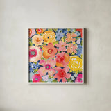 Whimsy III by Cheryl Warrick. Shown in a crisp white glass frame for a clean and minimalist style. Available as an archival giclee rolled canvas, fine art paper, or poster print. SKU 103257a.