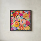 Whimsy IV by Cheryl Warrick. Shown in a sleek black glass frame for a contemporary gallery look. Available as an archival giclee rolled canvas, fine art paper, or poster print. SKU 103258a.