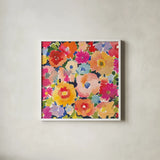 Whimsy IV by Cheryl Warrick. Shown in a crisp white glass frame for a clean and minimalist style. Available as an archival giclee rolled canvas, fine art paper, or poster print. SKU 103258a.