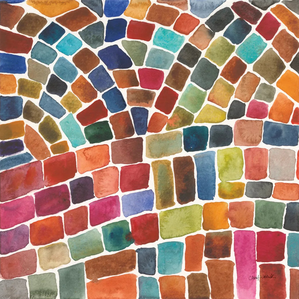 Winding Path I by Cheryl Warrick. SKU 84787a. Archival Giclee Fine art print for wall decor.