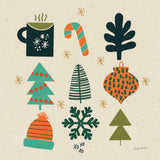 Winter Cheer I by Cheryl Warrick. SKU 102795a. Archival Giclee Fine art print for wall decor.