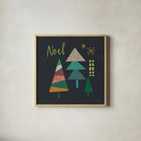Winter Wonder I by Cheryl Warrick. Shown in a natural wood glass frame for a timeless modern aesthetic. Available as an archival giclee rolled canvas, fine art paper, or poster print. SKU 97603a.