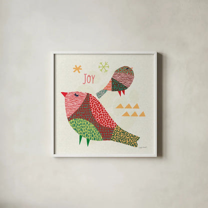 Winter Wonder II by Cheryl Warrick. Shown in a crisp white glass frame for a clean and minimalist style. Available as an archival giclee rolled canvas, fine art paper, or poster print. SKU 97604a.