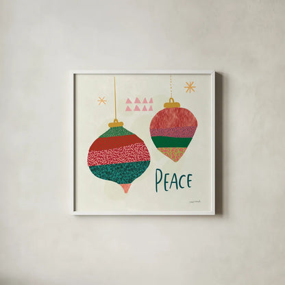 Winter Wonder III by Cheryl Warrick. Shown in a crisp white glass frame for a clean and minimalist style. Available as an archival giclee rolled canvas, fine art paper, or poster print. SKU 97605a.