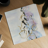 Abstract Lines on Pastel I by Chris Paschke. Shown as a detailed flat fine art print, highlighting archival giclee quality. Available as an archival giclee rolled canvas, fine art paper, or poster print. SKU 31755a.