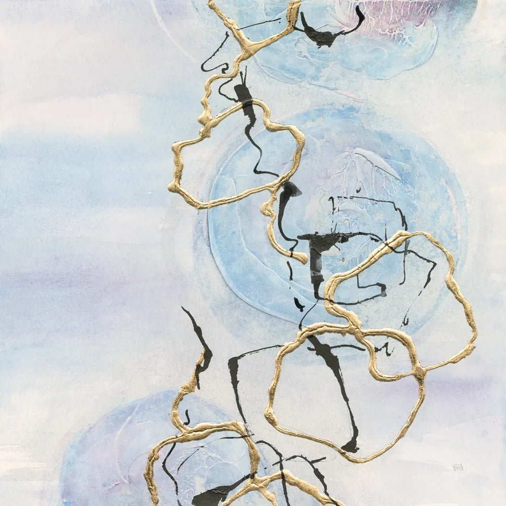 Abstract Lines on Pastel II by Chris Paschke. SKU 31756a. Archival Giclee Fine art print for wall decor.