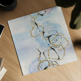 Abstract Lines on Pastel II by Chris Paschke. Shown as a detailed flat fine art print, highlighting archival giclee quality. Available as an archival giclee rolled canvas, fine art paper, or poster print. SKU 31756a.