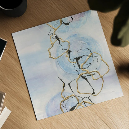 Abstract Lines on Pastel II by Chris Paschke. Shown as a detailed flat fine art print, highlighting archival giclee quality. Available as an archival giclee rolled canvas, fine art paper, or poster print. SKU 31756a.