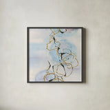Abstract Lines on Pastel II by Chris Paschke. Shown in a sleek black glass frame for a contemporary gallery look. Available as an archival giclee rolled canvas, fine art paper, or poster print. SKU 31756a.
