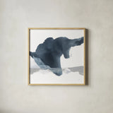 Abstracted Coastal II by Chris Paschke. Shown in a natural wood glass frame for a timeless modern aesthetic. Available as an archival giclee rolled canvas, fine art paper, or poster print. SKU 83774a.