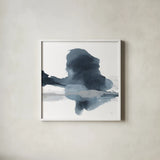 Abstracted Coastal IV by Chris Paschke. Shown in a crisp white glass frame for a clean and minimalist style. Available as an archival giclee rolled canvas, fine art paper, or poster print. SKU 83776a.