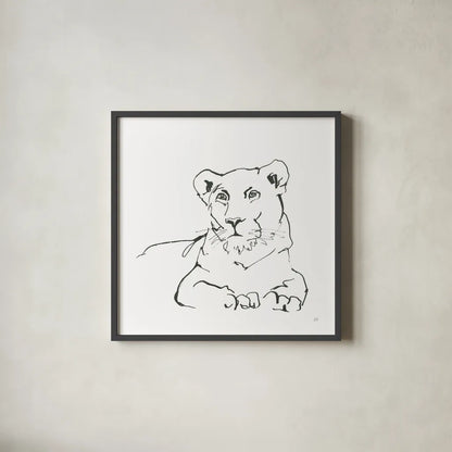 African Animals II by Chris Paschke. Shown in a sleek black glass frame for a contemporary gallery look. Available as an archival giclee rolled canvas, fine art paper, or poster print. SKU 65003a.