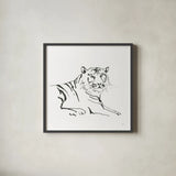 African Animals III by Chris Paschke. Shown in a sleek black glass frame for a contemporary gallery look. Available as an archival giclee rolled canvas, fine art paper, or poster print. SKU 65004a.