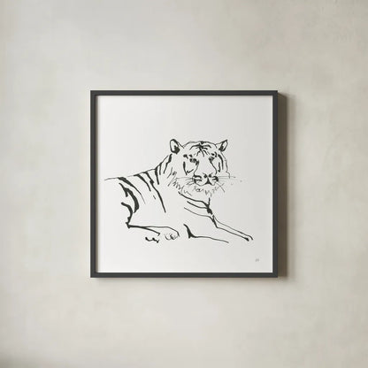 African Animals III by Chris Paschke. Shown in a sleek black glass frame for a contemporary gallery look. Available as an archival giclee rolled canvas, fine art paper, or poster print. SKU 65004a.