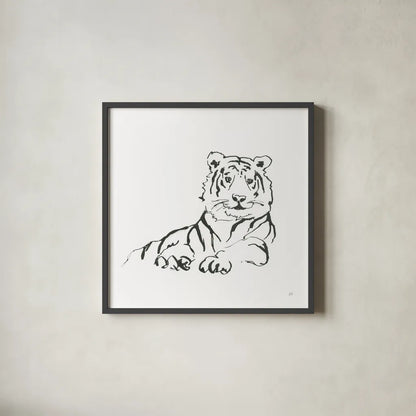 African Animals IV by Chris Paschke. Shown in a sleek black glass frame for a contemporary gallery look. Available as an archival giclee rolled canvas, fine art paper, or poster print. SKU 65005a.