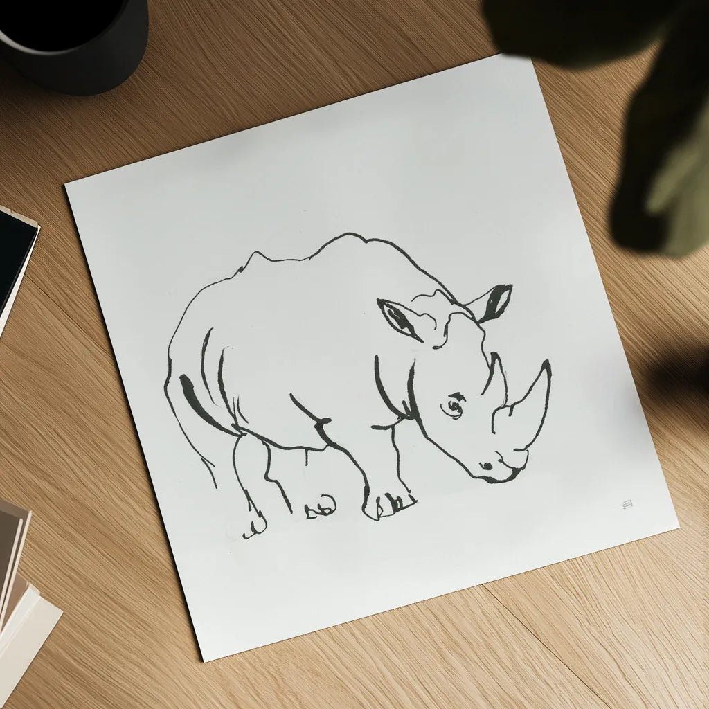 African Animals V by Chris Paschke. Shown as a detailed flat fine art print, highlighting archival giclee quality. Available as an archival giclee rolled canvas, fine art paper, or poster print. SKU 65006a.