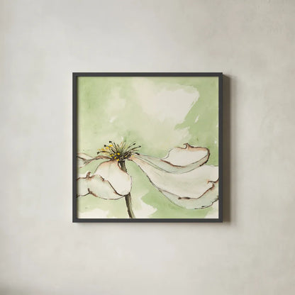 After Dogwood I by Chris Paschke. Shown in a sleek black glass frame for a contemporary gallery look. Available as an archival giclee rolled canvas, fine art paper, or poster print. SKU 39192a.