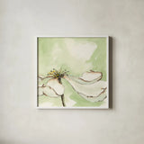 After Dogwood I by Chris Paschke. Shown in a crisp white glass frame for a clean and minimalist style. Available as an archival giclee rolled canvas, fine art paper, or poster print. SKU 39192a.