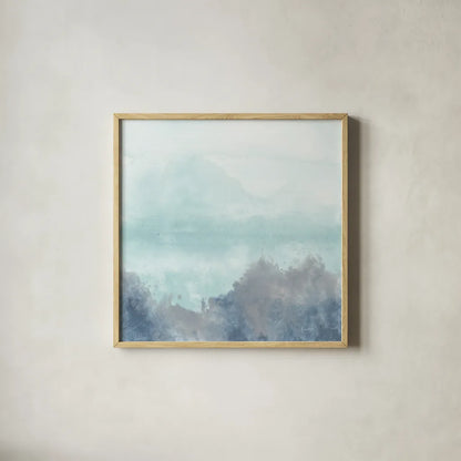 Altered Landscape I by Chris Paschke. Shown in a natural wood glass frame for a timeless modern aesthetic. Available as an archival giclee rolled canvas, fine art paper, or poster print. SKU 88354a.