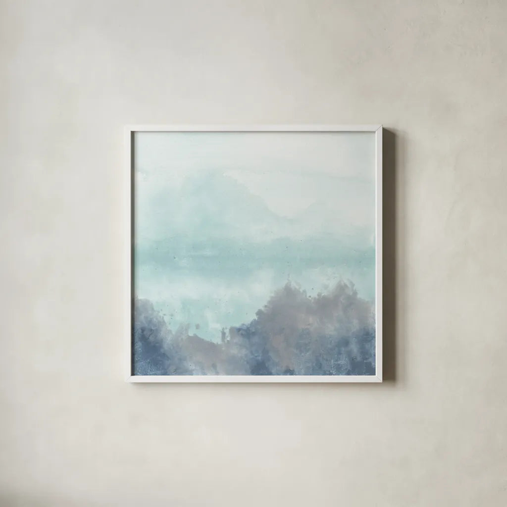 Altered Landscape I by Chris Paschke. Shown in a crisp white glass frame for a clean and minimalist style. Available as an archival giclee rolled canvas, fine art paper, or poster print. SKU 88354a.