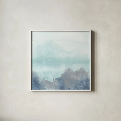 Altered Landscape I by Chris Paschke. Shown in a crisp white glass frame for a clean and minimalist style. Available as an archival giclee rolled canvas, fine art paper, or poster print. SKU 88354a.